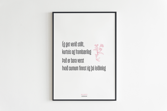 Ég get verið stillt (hvítt)