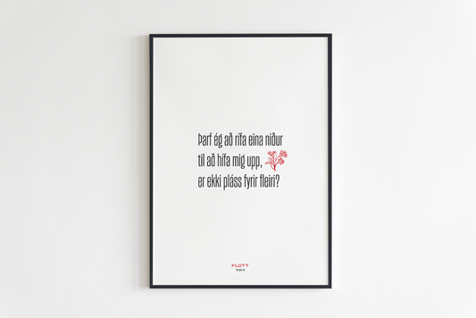 Þarf ég að rífa eina niður (hvítt)